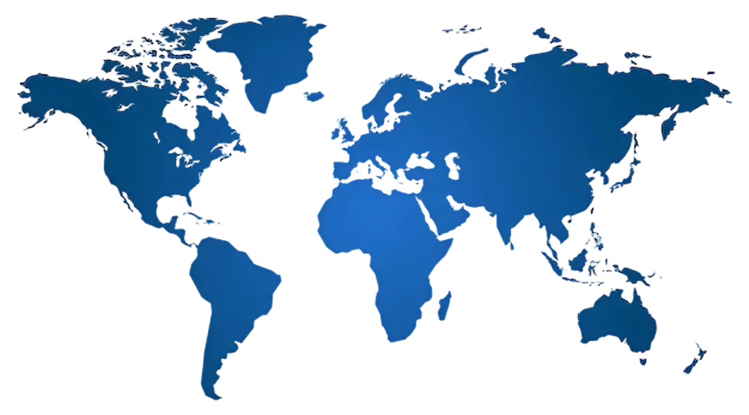 World Map showing partners and clients